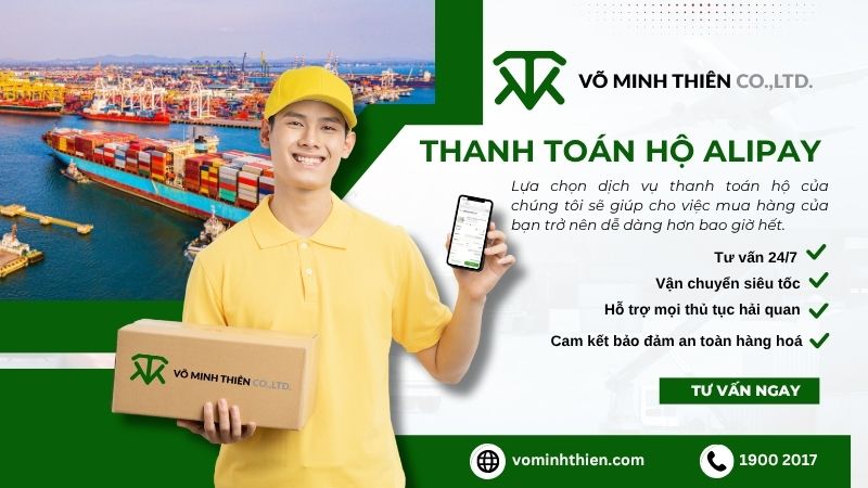 Thanh toán hộ Alipay uy tín tại Võ Minh Thiên