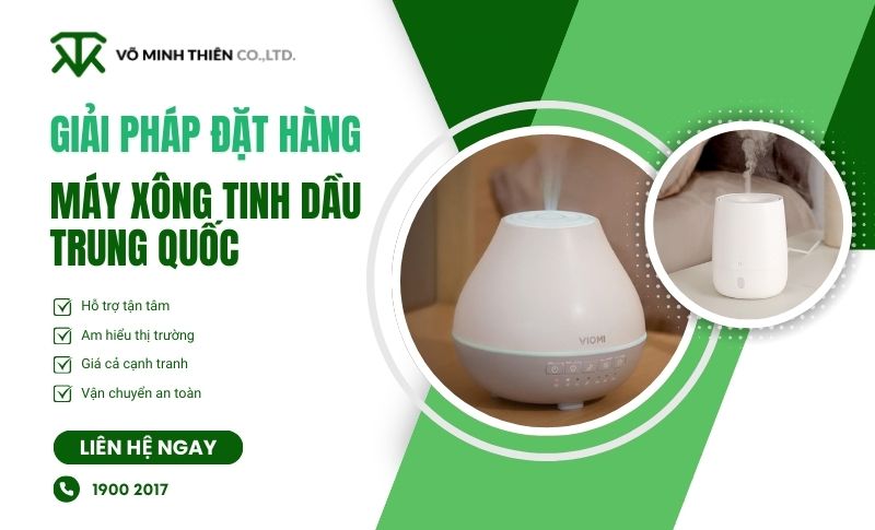 Dịch vụ đặt hộ máy xông tinh dầu nội địa Trung về Việt Nam