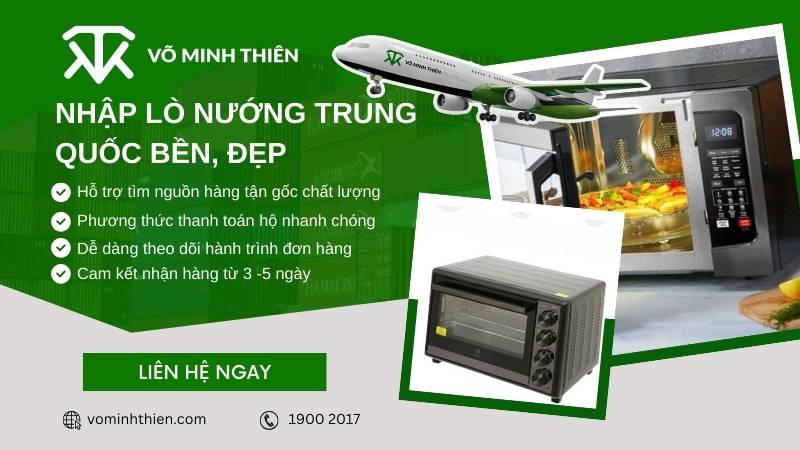 Nguồn hàng lò nướng Trung Quốc giá tốt tại Võ Minh Thiên