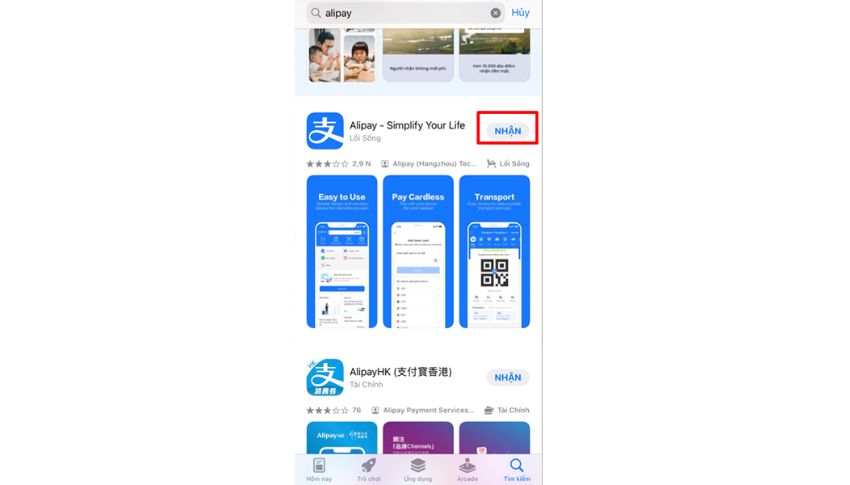 Cách xác minh tài khoản Alipay điện thoại
