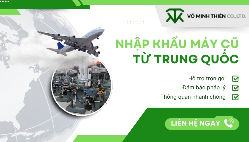 Võ Minh Thiên tự hào là đơn vị nhập khẩu máy cũ từ Trung Quốc chất lượng, được nhiều khách hàng tin tưởng