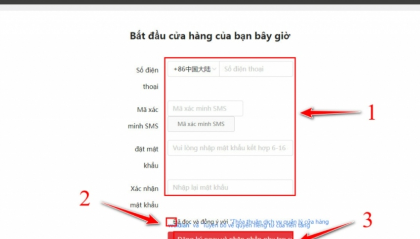 Đăng ký để mua hàng Weidian