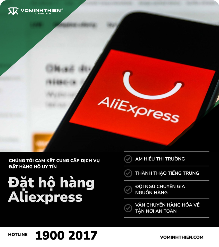 Dịch vụ đặt hộ hàng Aliexpress qua Võ Minh Thiên