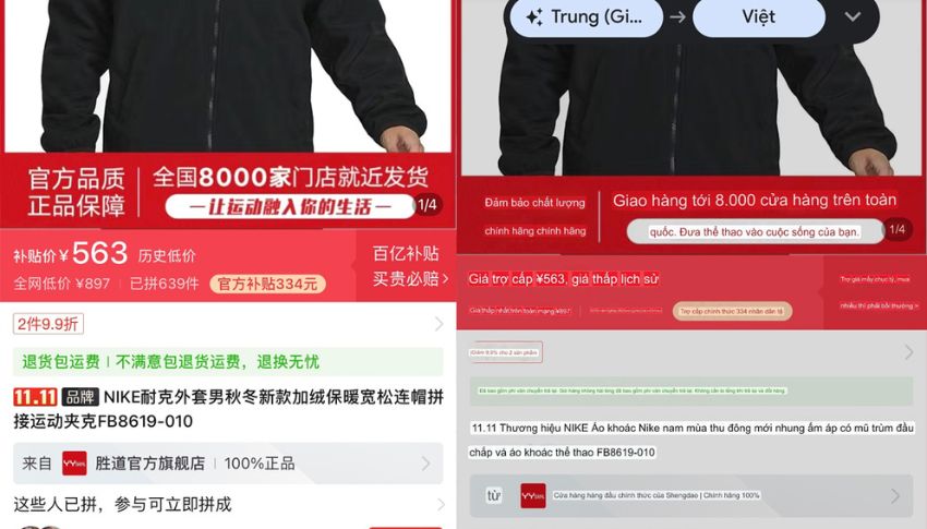 sử dụng Pinduoduo tiếng việt trên Android