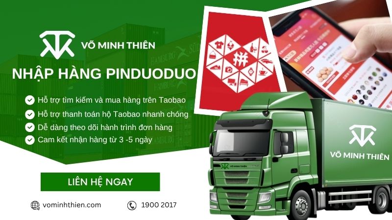 Võ Minh Thiên chuyên nhập hộ hàng Pinduoduo an toàn, uy tín