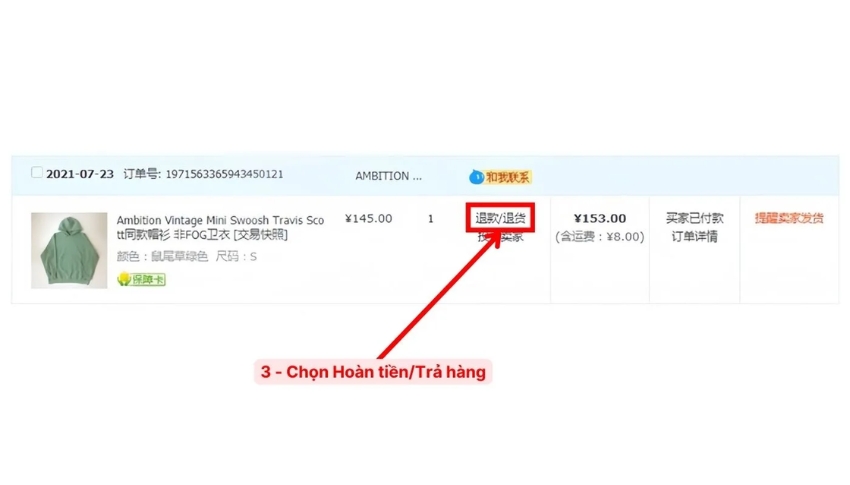 cách huỷ đơn hàng trên web taobao