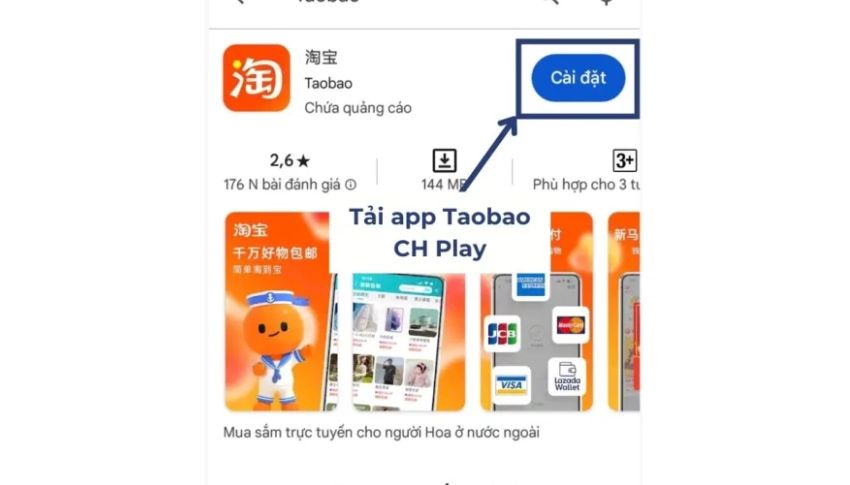 Cài đặt ứng dụng Taobao