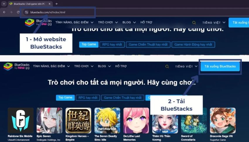 Tải BlueStacks về máy tính