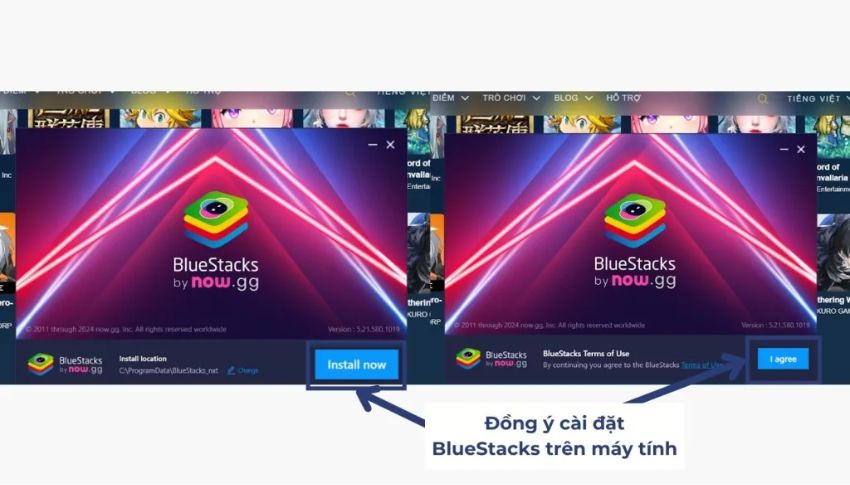 Cài đặt BlueStacks