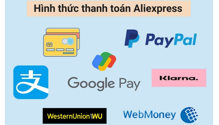 Những hình thức thanh toán thẻ trên Aliexpress