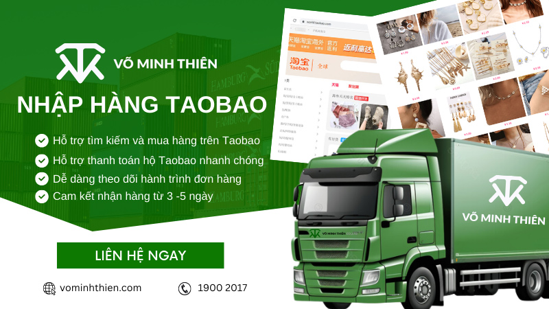 Võ Minh Thiên - Địa chỉ đặt mua hàng Taobao giá rẻ, chất lượng